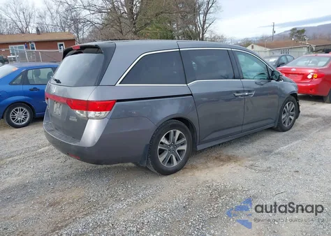 2014 Honda Odyssey Touring/Touring Elite from USA, damaged, VIN 5FNRL5H97EB102659
